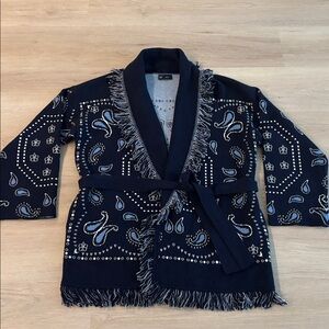 GAP Navy Blue Bandana print cardigan xs/s